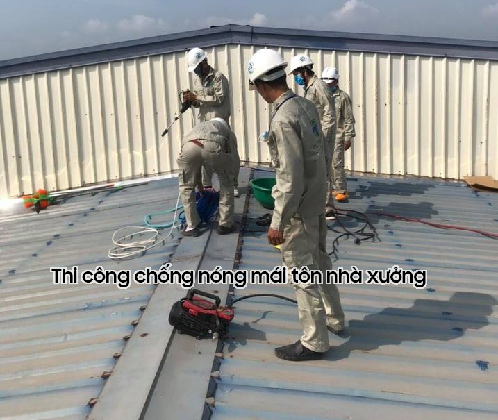 Thi công sơn chống nóng mái tôn nhà xưởng tại Đà Nẵng
